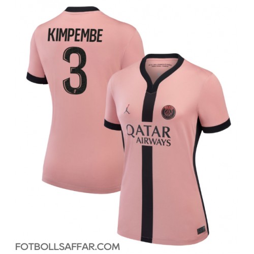 Paris Saint-Germain Presnel Kimpembe #3 Tredjeställ Dam 2024-25 Kortärmad